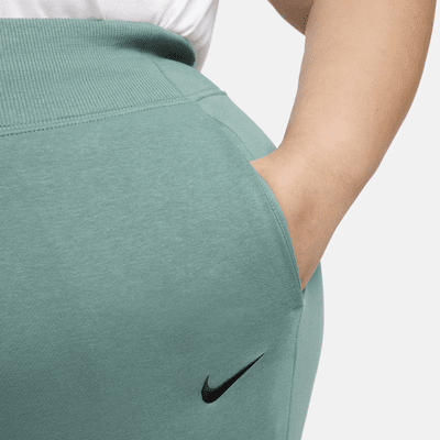 Overdimensionerede Nike Sportswear Phoenix Fleece-sweatpants med høj talje til kvinder (plus size)