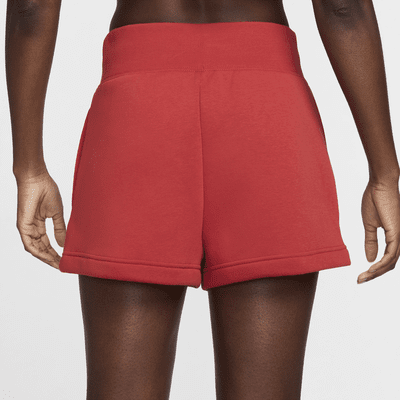 Shorts de tiro alto para mujer Nike Sportswear Phoenix Fleece