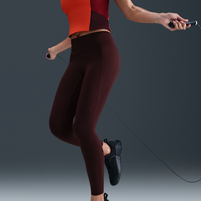 Leggings de cintura alta sin costura delantera de 7/8 para mujer Nike Universa