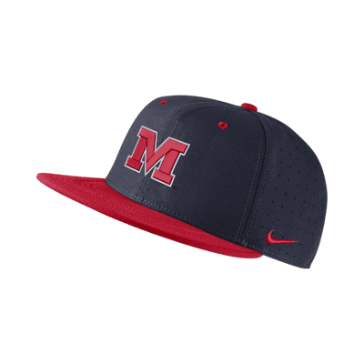 Gorro de béisbol ajustado Nike College Ole Miss