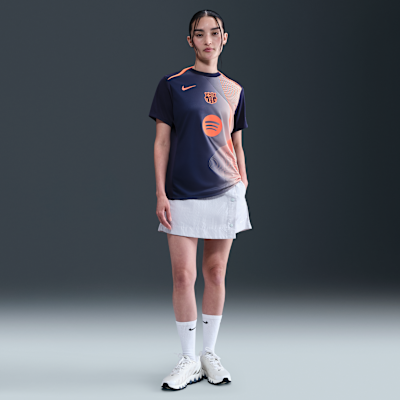 FC バルセロナ アカデミー プロ サード ウィメンズ ナイキ Dri-FIT トータル 90 サッカー プレマッチ トップ