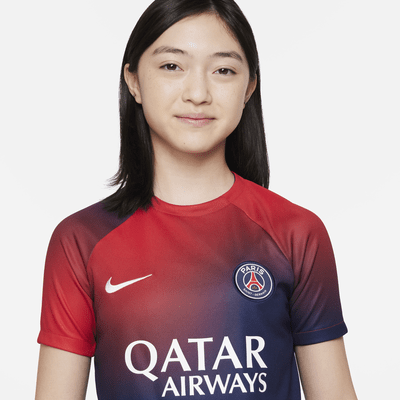 Paris Saint-Germain Academy Pro Home Older Kids' Nike Dri-FIT Pre-Match ...