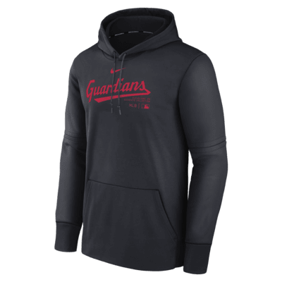 Cleveland Guardians Authentic Collection Practice Men's Nike Therma MLB Pullover Hoodie