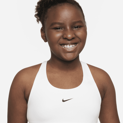 Nike Swoosh Big Kids' (Girls') Dri-FIT Tank Sports Bra (Extended Size)