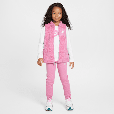 Nike Club Little Kids' Long Sleeve T-Shirt, Vest, and Pants Set