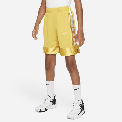 Nike Dri-Fit Elite Basketball Shorts - Boys' S Smoke Grey/Black