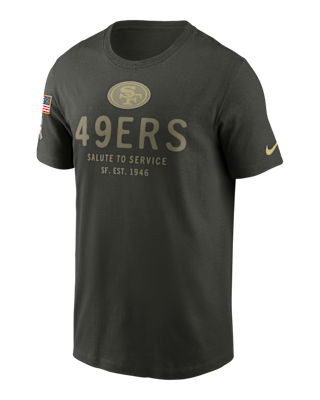 Мужская футболка San Francisco 49ers Salute to Service Sideline Primary Edge Nike Dri-FIT NFL