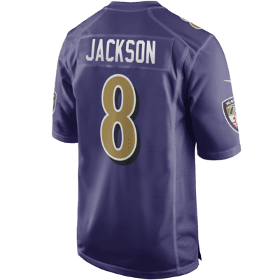 Jersey de fútbol americano Game para hombre NFL Baltimore Ravens (Lamar Jackson)