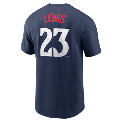 Playera Nike de la MLB para hombre Royce Lewis Minnesota Twins Fuse