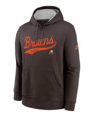 Мужское худи Cleveland Browns Rewind Club Logo Nike NFL Pullover Hoodie