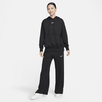 Nike Sportswear Phoenix Fleece Pants de entrenamiento de French Terry de tiro alto y de pierna ancha para mujer