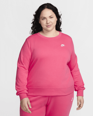 Женский свитшот Nike Sportswear Club Fleece Crew-Neck (Plus Size)