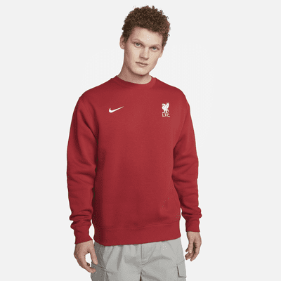 Liverpool F.C. Club Fleece Men's Crew-Neck Sweatshirt. Nike ID