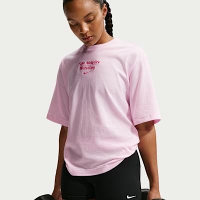 Playera de corte cuadrado para mujer Nike Wrestling