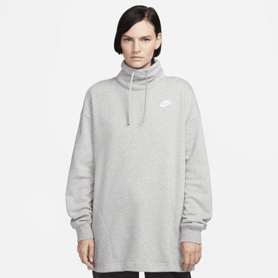 Sudadera de cuello alto oversized para mujer Nike Sportswear Club Fleece