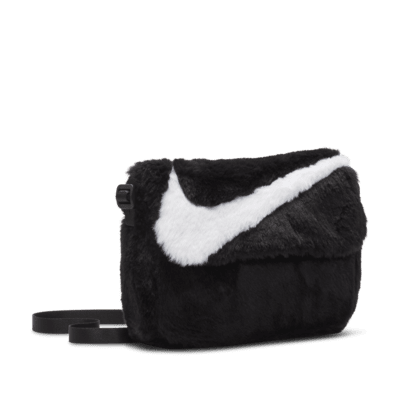 Nike Nike Sportswear Futura 365 Faux Fur Crossbody Bag (1L) Black