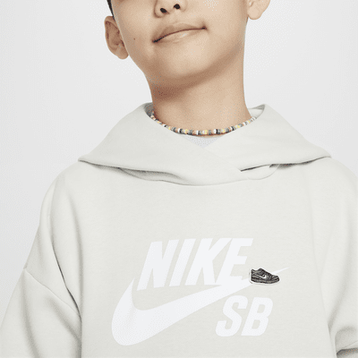 Nike SB Icon Fleece EasyOn Big Kids' Oversized Pullover Hoodie