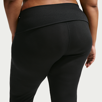 Nike Sportswear Chill Knit Women's Mid-Rise Tight Ribbed Pants (Plus Size)