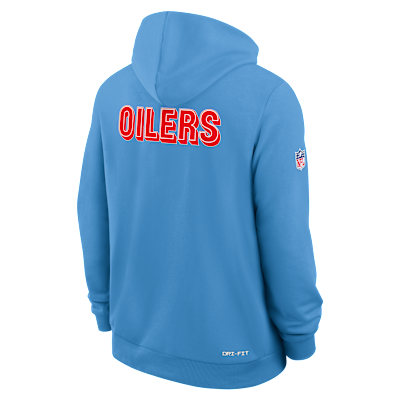 Sudadera con gorro sin cierre Nike Dri-FIT de la NFL para hombre Tennessee Titans Alt Offensive Set Play Sideline