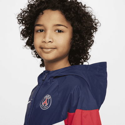 Chamarra de fútbol con gorro para niños grandes Paris Saint-Germain ...
