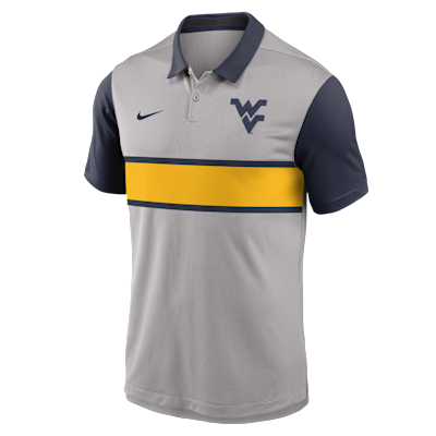 Polo universitario Nike Dri-FIT para hombre West Virginia Vapor