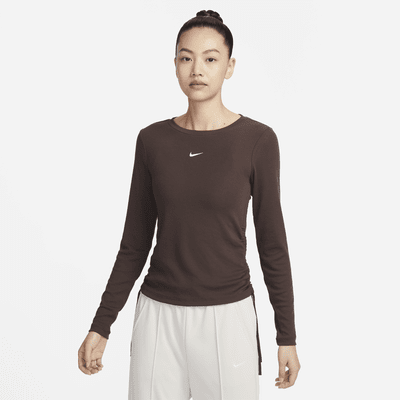 Nike Sportswear Women's Ribbed Long-Sleeve Mod Crop Top