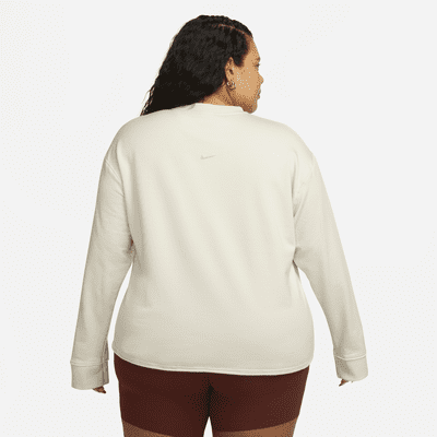 Camiseta de tejido Fleece para mujer (talla grande) Nike Yoga Luxe ...
