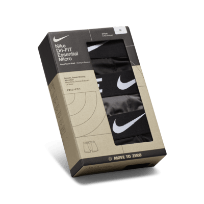 Nike Essentials Big Kids' Dri-FIT Boxer Briefs (3-Pack)