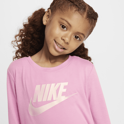 Nike Dri-FIT Little Kids' Long Sleeve T-Shirt and Leggings Set