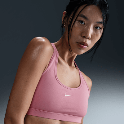 Bra deportivo sin almohadillas para mujer Nike Swoosh Light Support