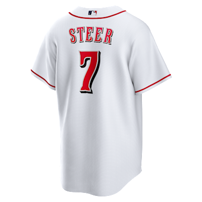 Spencer Steer Cincinnati Reds Men's Nike MLB Replica Jersey