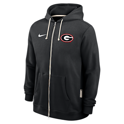 Georgia Sideline Men's Nike Dri-FIT College Full-Zip Hoodie