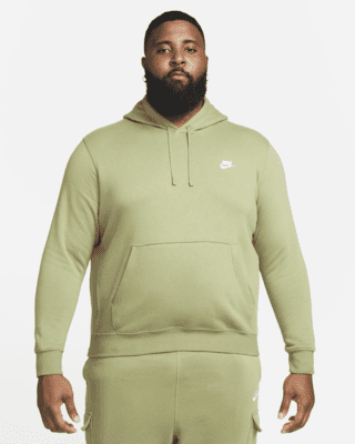 nike club hoodie olive