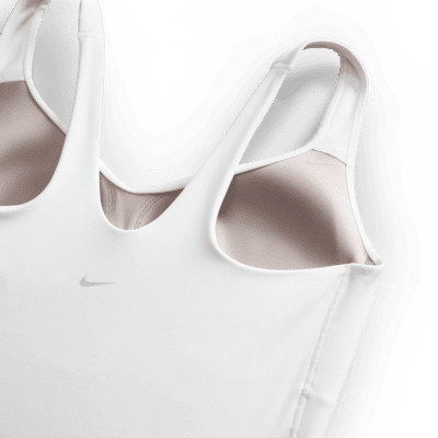 Camiseta de tirantes con bra deportivo de sujeción media con almohadillas para mujer Nike Alate