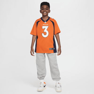 NFL Denver Broncos (Russell Wilson) Older Kids' Game American Football Jersey