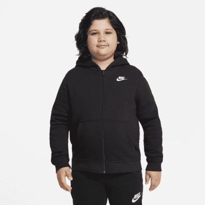 Sportswear Club Fleece Older Kids' (Boys') Full-Zip Hoodie (Extended Size). Nike LU