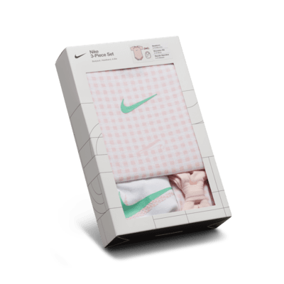 Nike Swoosh Gingham 3-Piece Box Set Baby 3-Piece Box Set