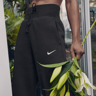 Nike Sportswear Phoenix Fleece Jogger de talle alto y pierna ancha - Mujer