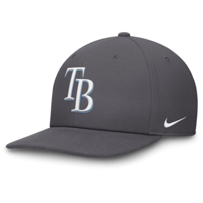 Gorra Nike Dri-FIT de la MLB ajustable para hombre Tampa Bay Rays Pro