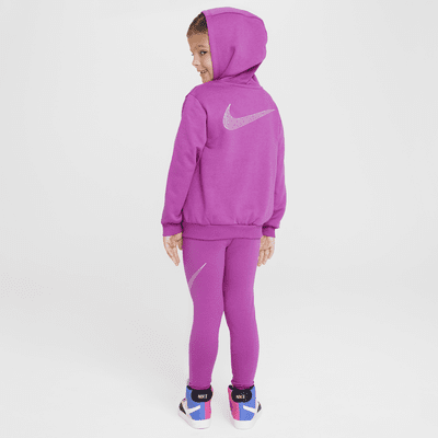 Nike Shine Little Kids' Full-Zip Hoodie and Leggings Set