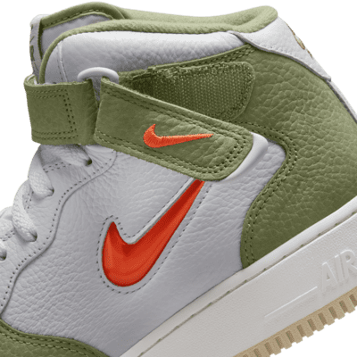  Nike Zapatos Air Force 1 Mid Premium para hombre, Color verde  azulado/blanco. : Ropa, Zapatos y Joyería
