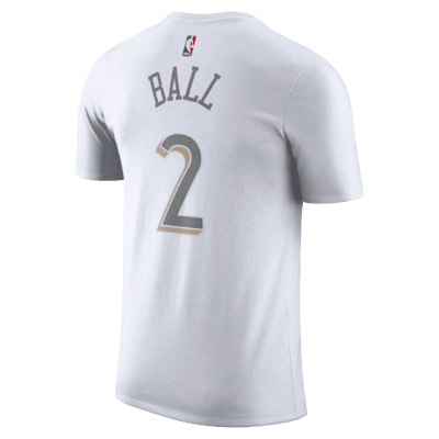 Playera Nike de la NBA para hombre Lonzo Ball Chicago Bulls Essential City Edition