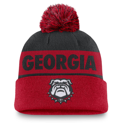 Georgia Bulldogs Primetime Peak Men's Nike College Cuffed Pom Beanie