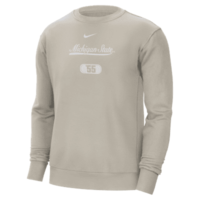 Michigan State Men's Nike College Crew-Neck Sweatshirt