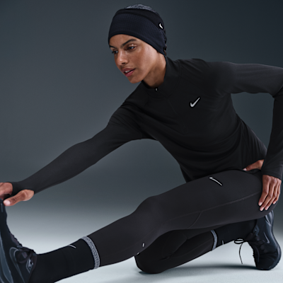 Nike Tempo 7/8-os, magas derekú női futóleggings