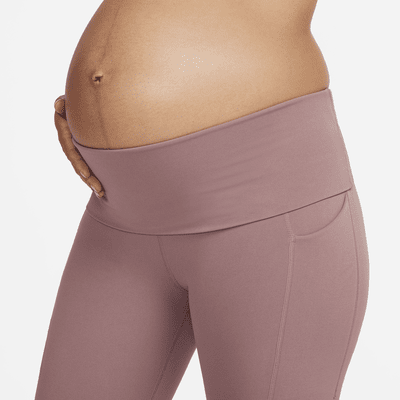 Leggings de maternidad de tiro alto de 7/8 de baja sujeción con bolsillos para mujer Nike Zenvy (M)