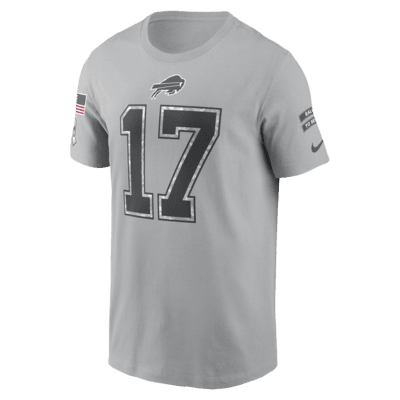 Playera Nike de la NFL para hombre Josh Allen Buffalo Bills Salute to Service