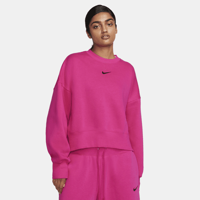 Nike Sportswear Women's Phoenix Fleece Oversized Crewneck Sweatshirt, Small, Baroque Brown
