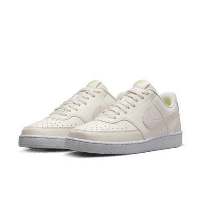 nike w court vision low canvas sneaker cream