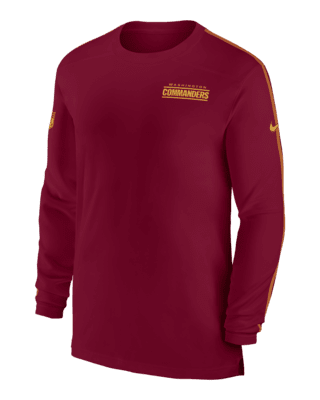 Мужские  Washington Commanders Sideline Coach Nike Dri-FIT NFL Long-Sleeve Top